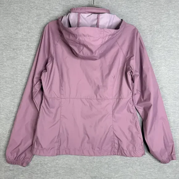 Columbia Size Medium Rain Jacket – Dusty Mauve, Packable Hood & Lightweight - Picture 8 of 10